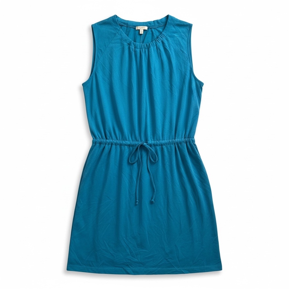 LOFT Blue Dress with Adjustable Waist